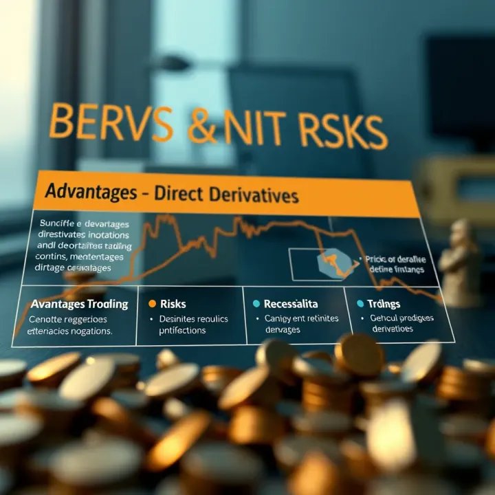 Graphic showing advantages and risks associated with decentralized derivatives trading