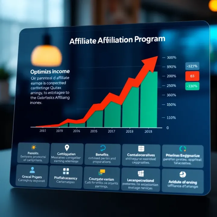 Graph showing strategies and benefits of maximizing earnings in affiliate marketing program