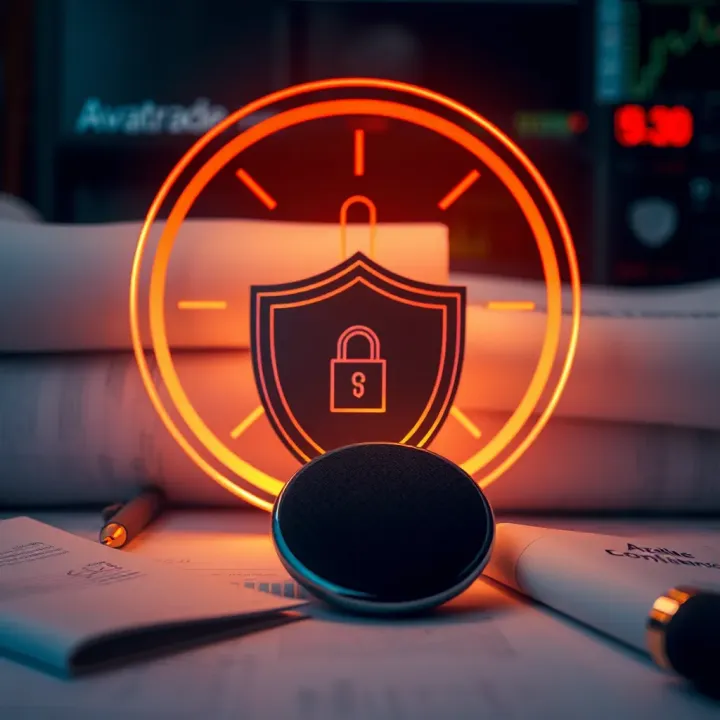 Regulatory compliance documents and shield representing broker protection measures