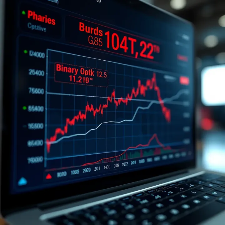 Graph illustrating the comparison of different binary options trading platforms highlighting reliability and features