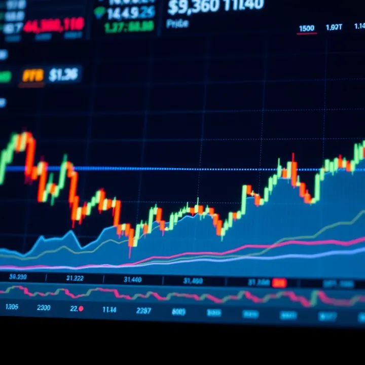 Graph showing Bitcoin price fluctuations influenced by market trends and external factors