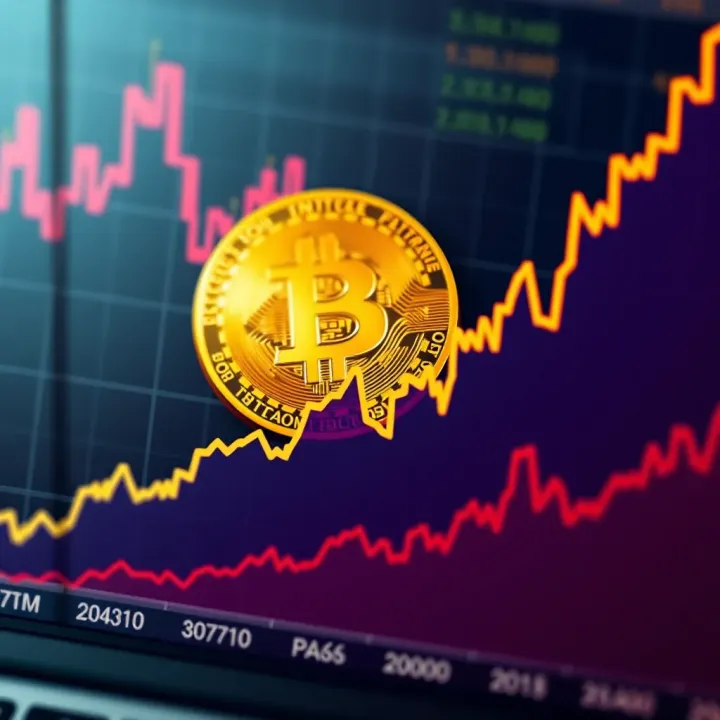 Graph showing Bitcoin price trends influenced by economic and regulatory factors
