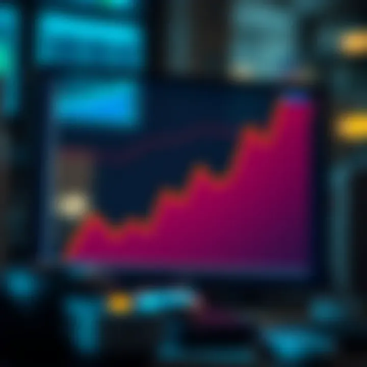 Graph illustrating affiliate earnings growth through Pocket Option platform