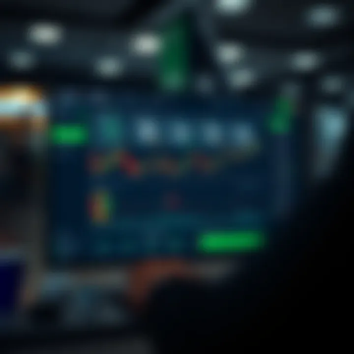 Interface displaying key features and tools of Quotex trading platform