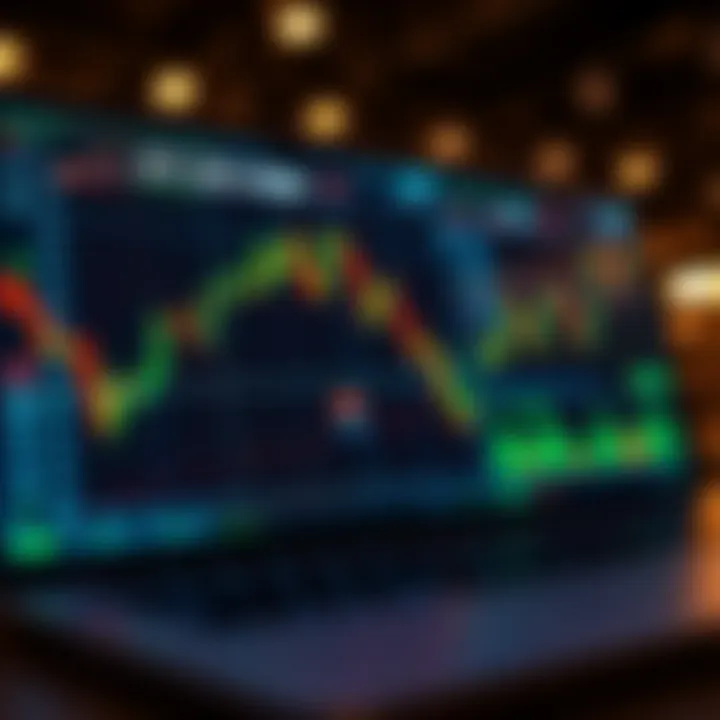 Secure Digital Platform for Binary Options Trading Illustration of a secure digital trading platform interface focused on binary options