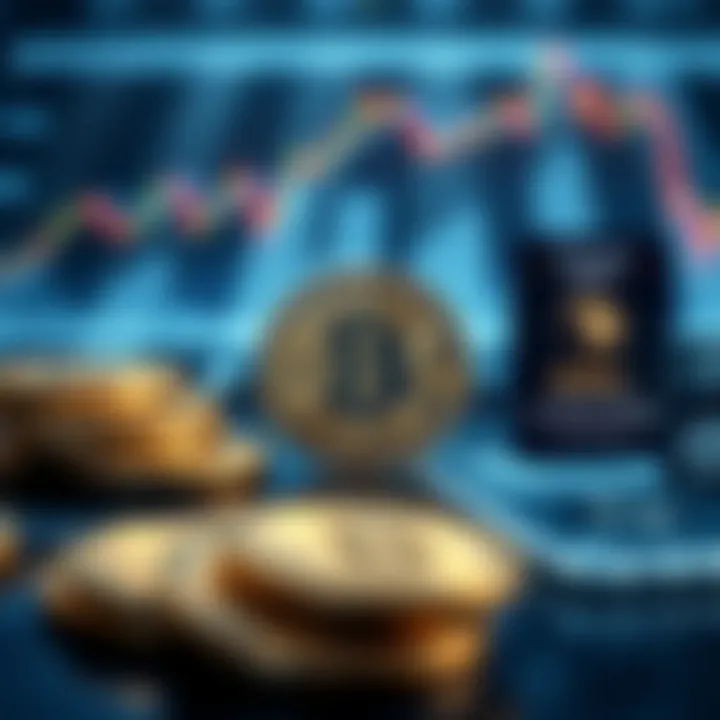 Visual representation of factors affecting Bitcoin value including technology, market demand, and risk elements