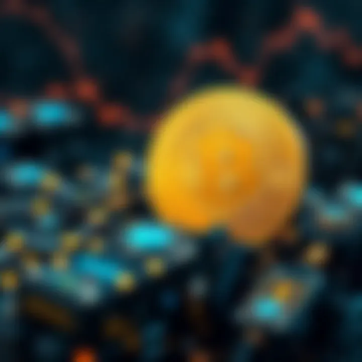 Digital representation of blockchain technology highlighting technological advancements impacting Bitcoin value