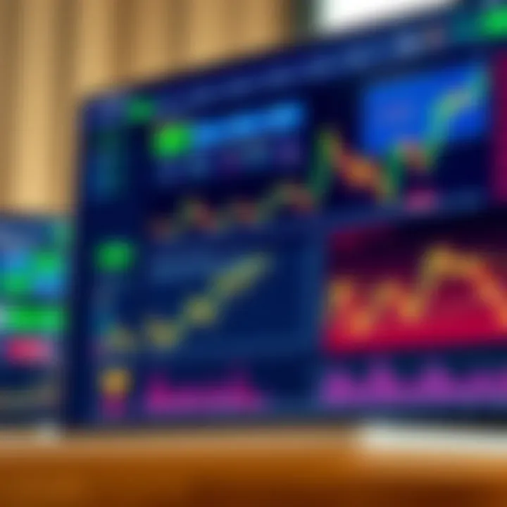 IQ Option trading platform interface showing various financial assets and real-time market charts