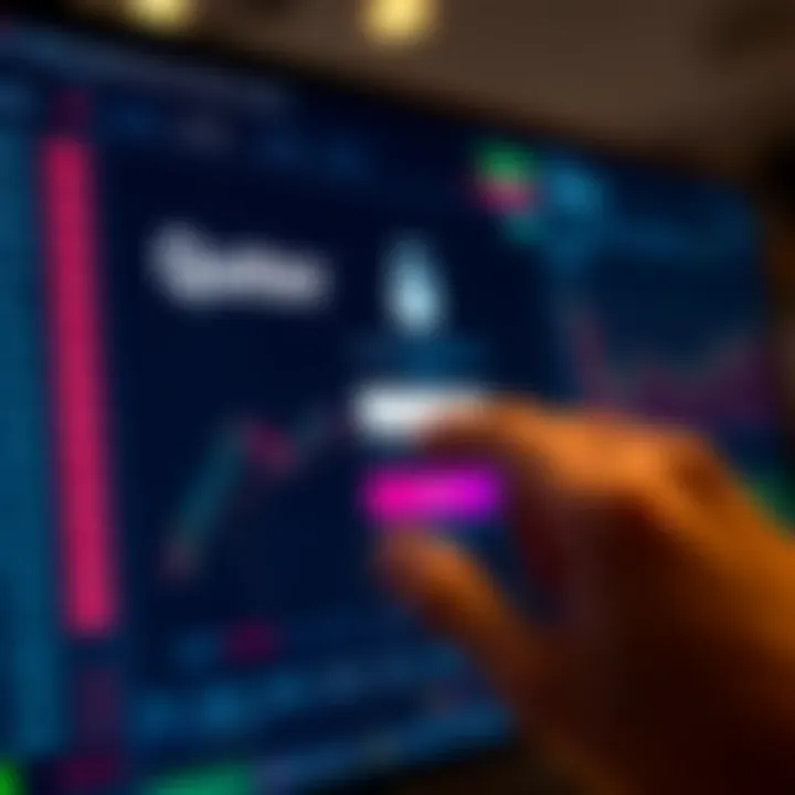 User entering login credentials securely on trading platform interface