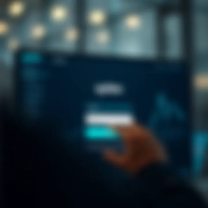 User entering login credentials on Quotex platform interface