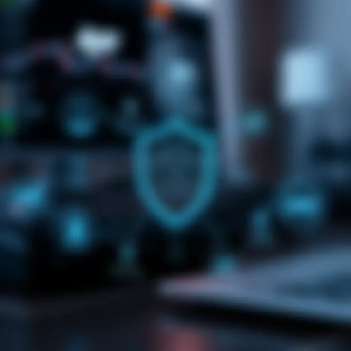 Visual representation of security features and data protection methods on Quotex