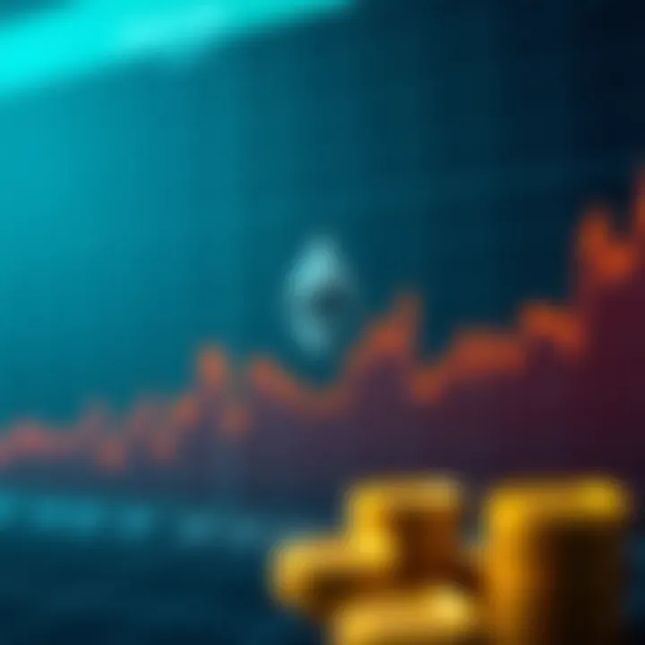 Graph showcasing Ethereum price trends and market fluctuations over time