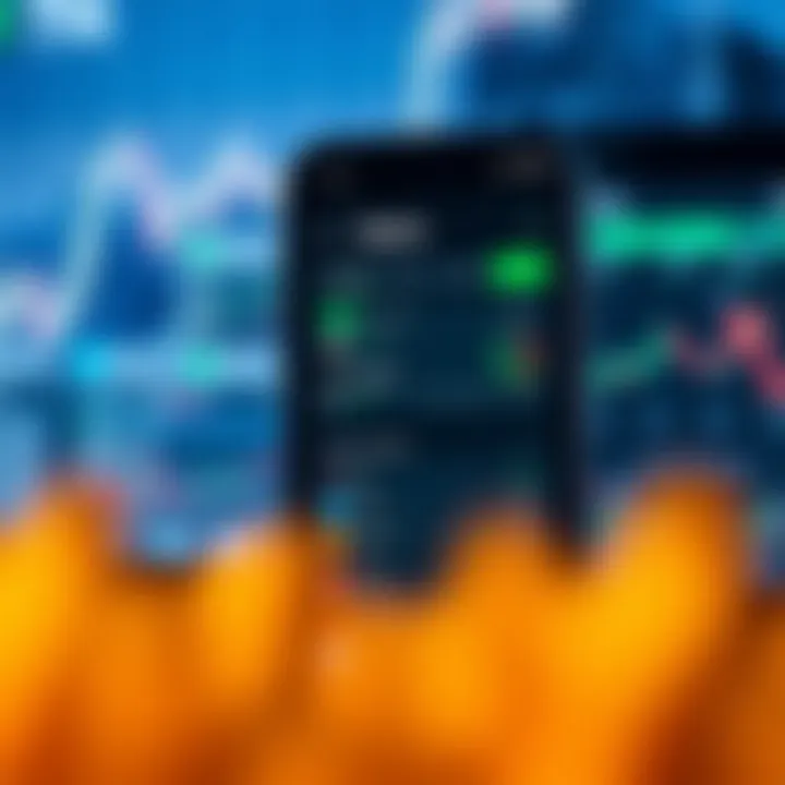Screenshot of Deriv app interface showing trading options and charts