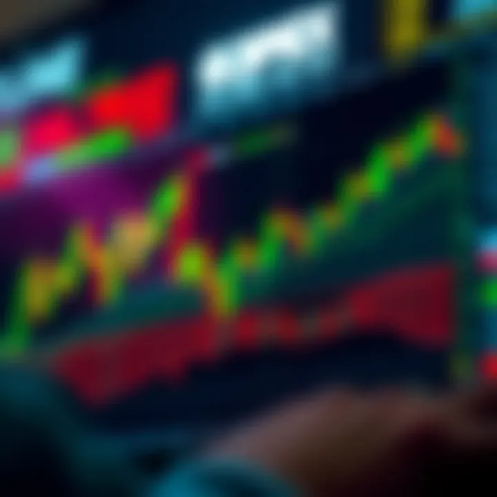 Graph showing Forex signals with trend lines and market indicators