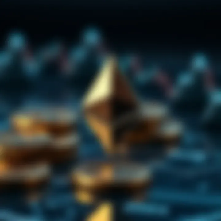 Illustration of global economic factors impacting Ethereum cryptocurrency value