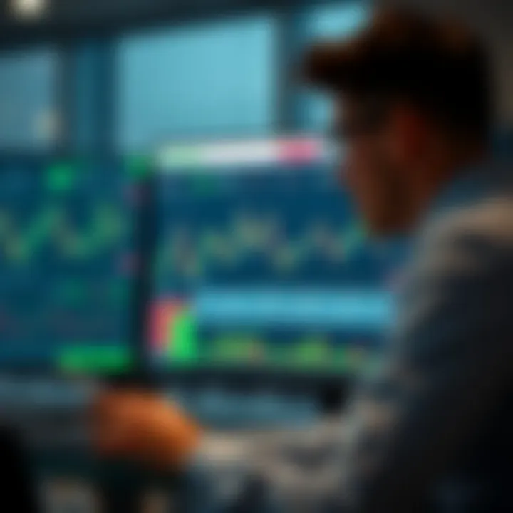 Interface of Quotex trading platform showing charts and investment options