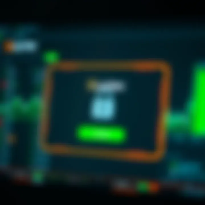 Secure login screen with authentication elements for accessing Quotex account