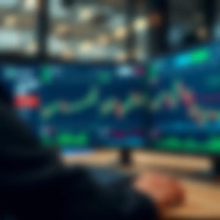 User interface of Quotex demo platform showing trading options and market charts