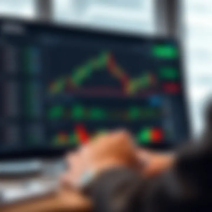 Overview of Quotex trading platform interface showing chart and trade options