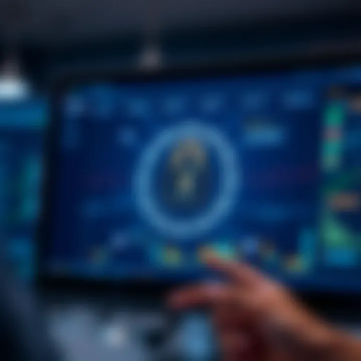 Illustration of a secure investment platform interface