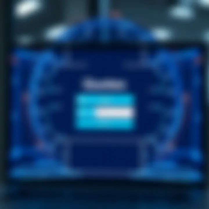 Login screen showing secure access to Quotex platform with user credentials input