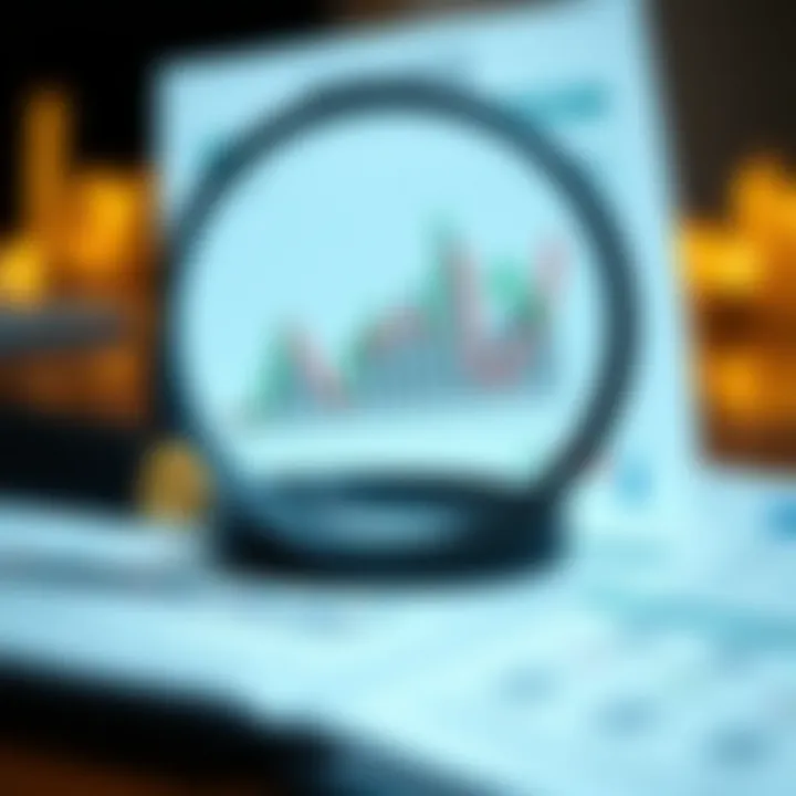 Identifying Regulated Binary Options Brokers in Brazil Illustration showing a magnifying glass over a document with financial charts representing regulatory compliance of binary options brokers in Brazil