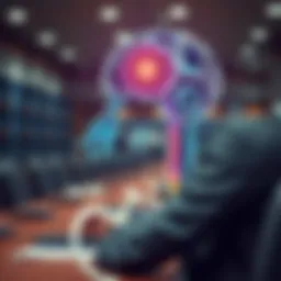 Education, AI, and Business Driving Brazil's Technological Advancement Representation of education, artificial intelligence, and business growth illustrating Brazil's knowledge and technology development challenges and opportunities
