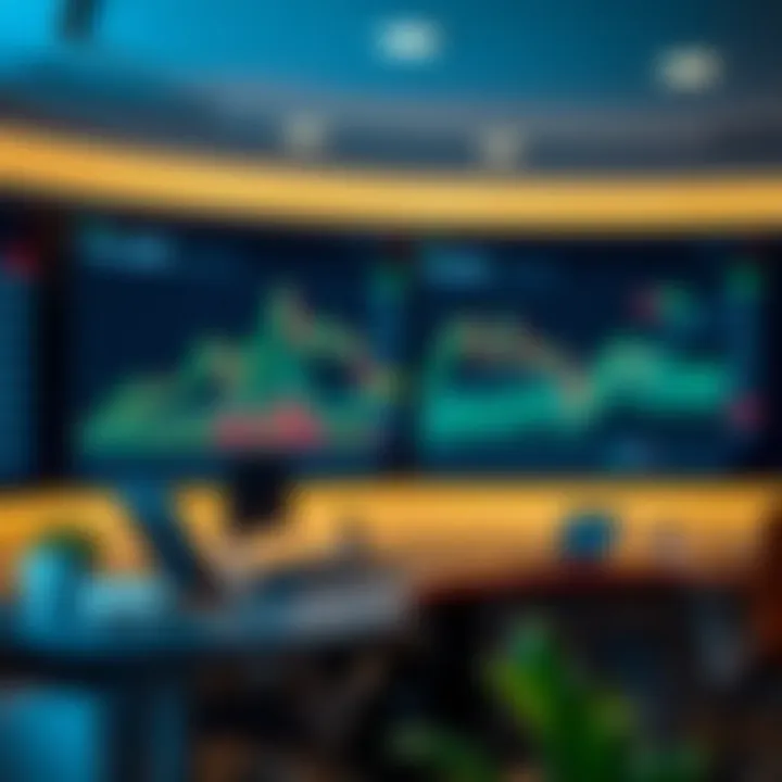 Financial Market Trends and Risk Insights in IQ Trade Room Graphical representation of financial market trends and risk management in IQ Trade Room