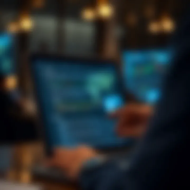 Illustration showing a user navigating through updated internet links on a digital device