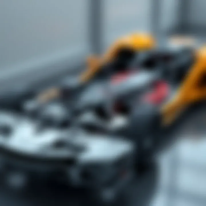 Detailed view of McLaren automotive platform showcasing integrated chassis and powertrain components