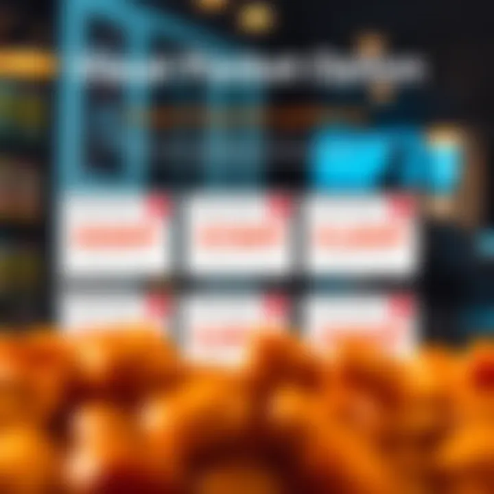Graphic showing collection of digital discount coupons for trading platform rewards