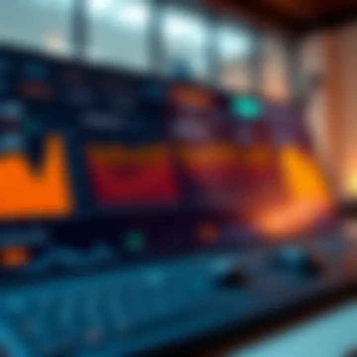 Dashboard showing financial statistics and administrative tools on a digital platform