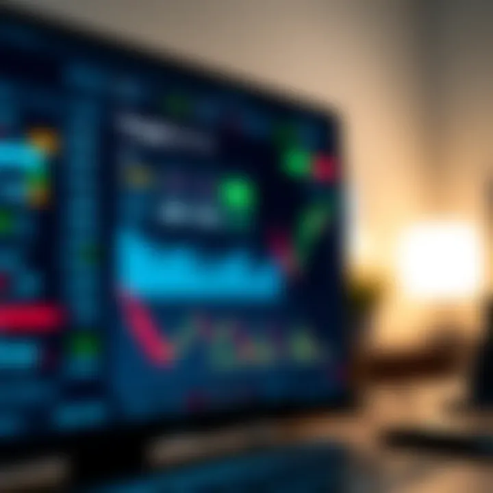 Dashboard displaying trading options and performance metrics on digital platform