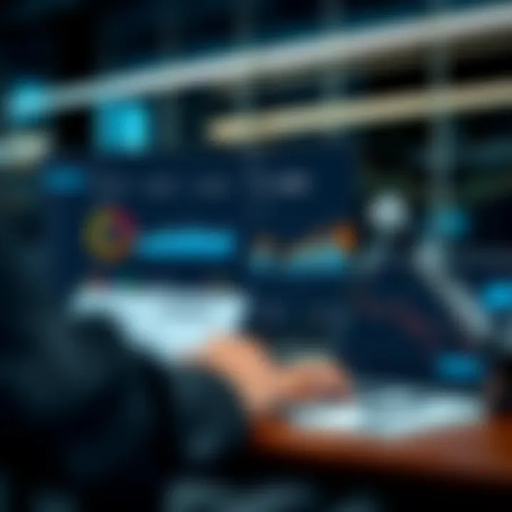 User interface of Quatex platform showing dashboard and analytics tools