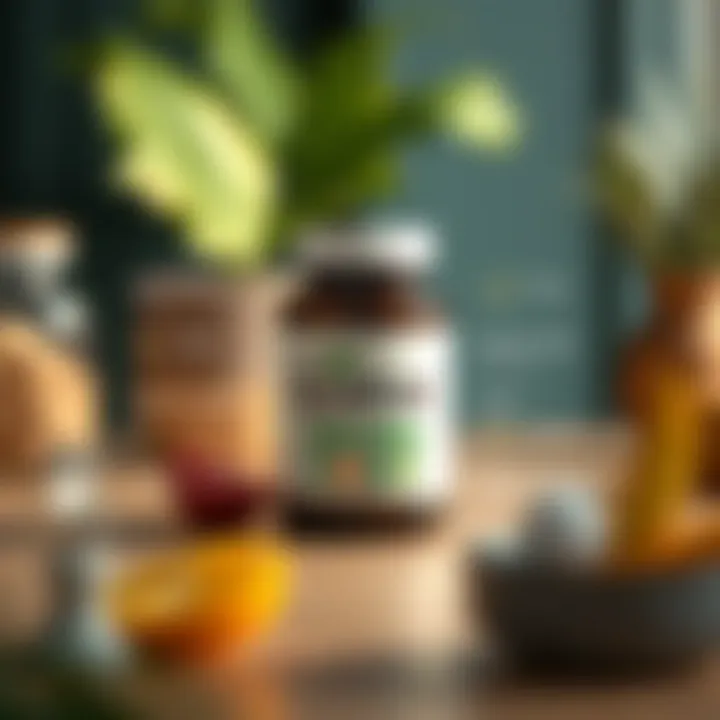 Illustration showing benefits of Quetox supplement for weight management and wellness