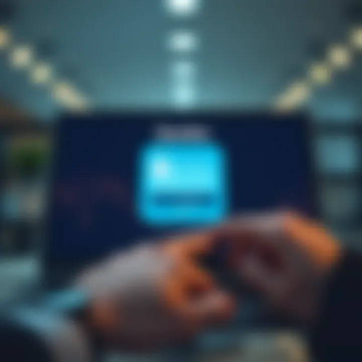 User interface showing secure login screen for Quotex platform