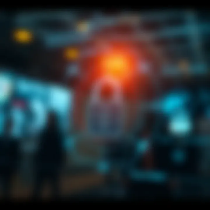 Security features and encryption icons representing protection measures on Quotex Online platform