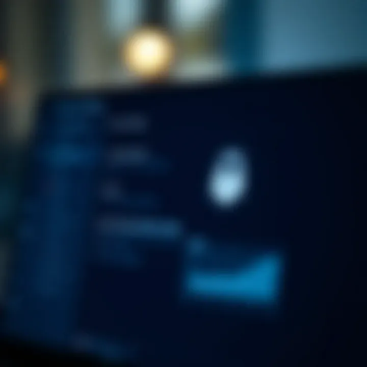 Secure settings menu highlighting data protection features on Quotex application