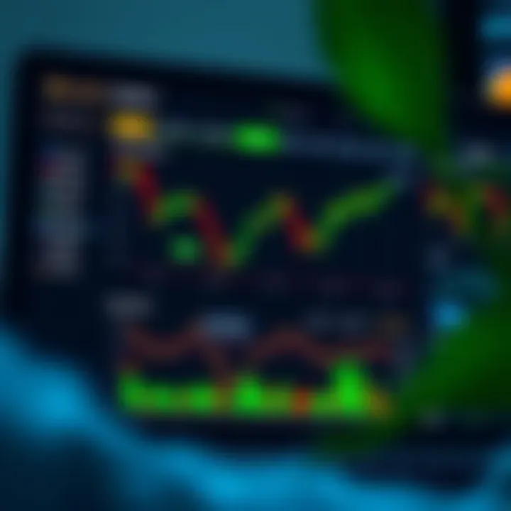 User interface of Quotex trading platform showing investment options and market charts