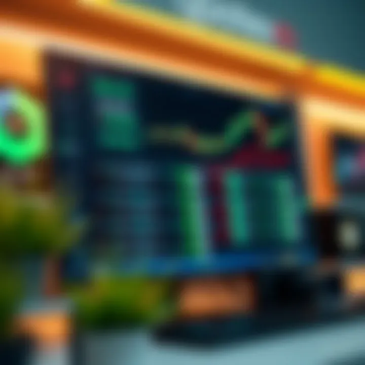 Detailed display of financial asset options and trading tools available on Quotex Pro