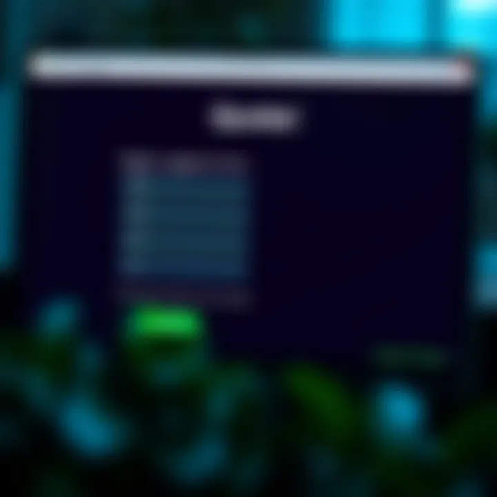 Interface of Quotex registration form on a computer screen showing input fields for user details