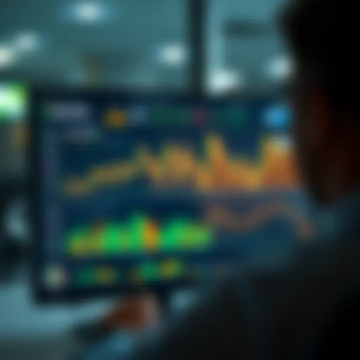 Dashboard interface showcasing real-time trading data on Quotex platform