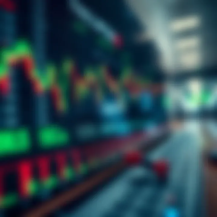 Chart with currency pairs and strategy icons showing risk management in forex options trading