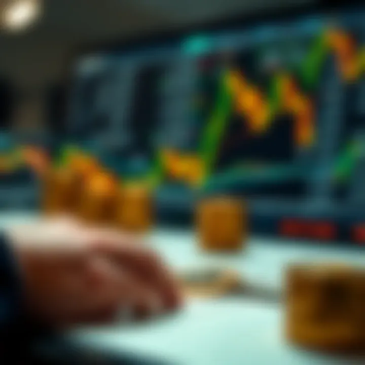 Illustration of financial risk management and strategy planning in trading