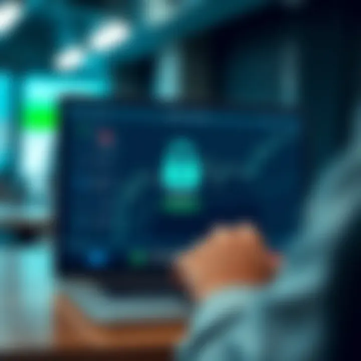 Secure login screen on a trading platform with security icons and encrypted access