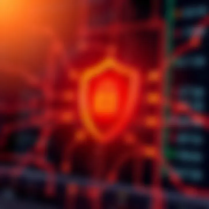 Secure connection and digital shield symbolizing protection and trust in online trading