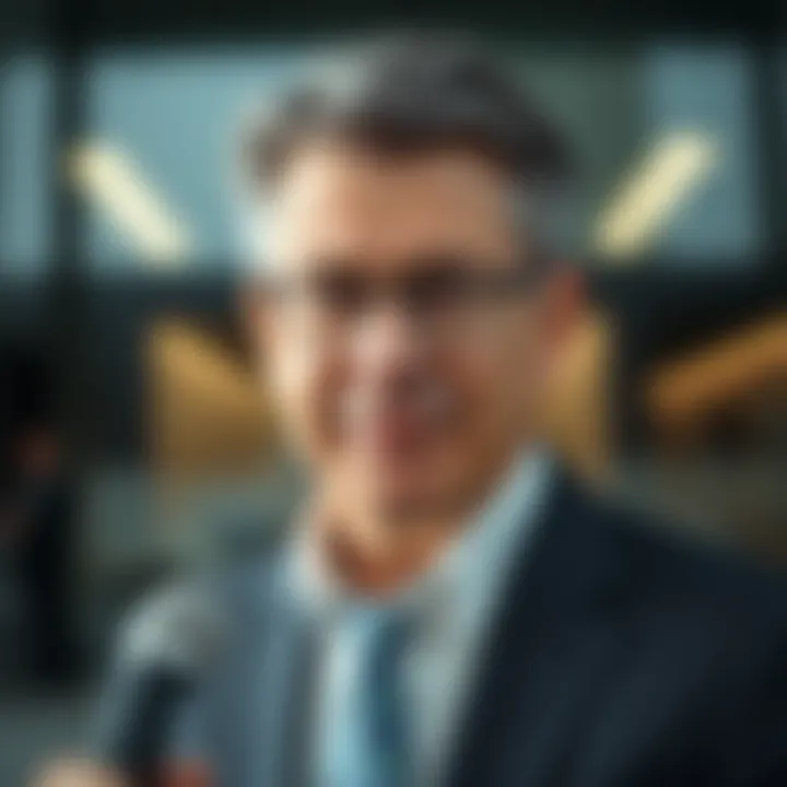 Portrait of Tony Ressler in a business suit symbolizing his leadership in finance