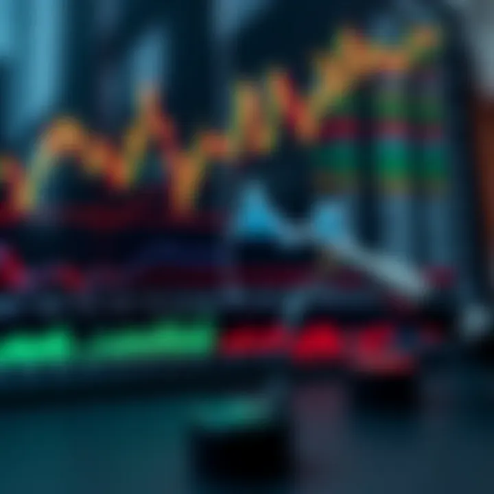 Chart illustrating different types of trading indicators used within Quotex platform