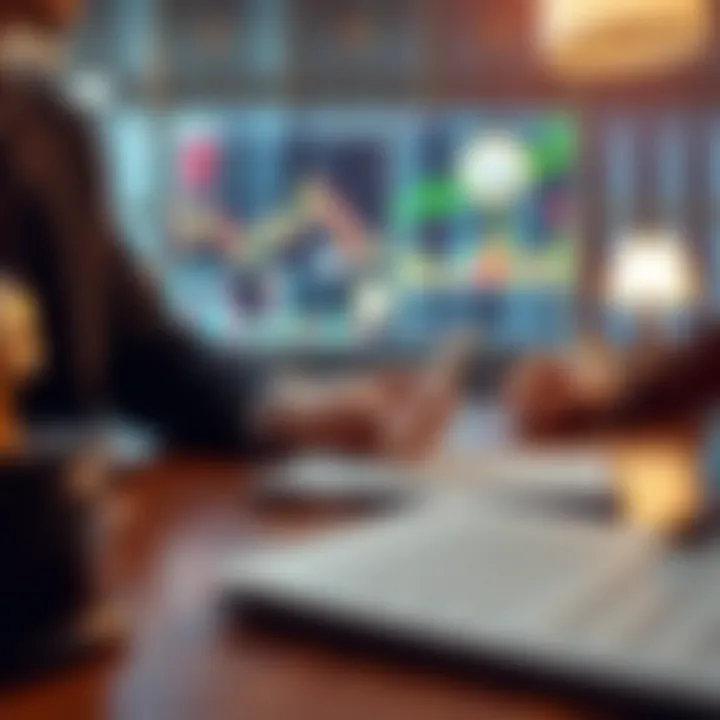 Conceptual illustration of secure financial investment with stock charts and regulatory compliance symbols