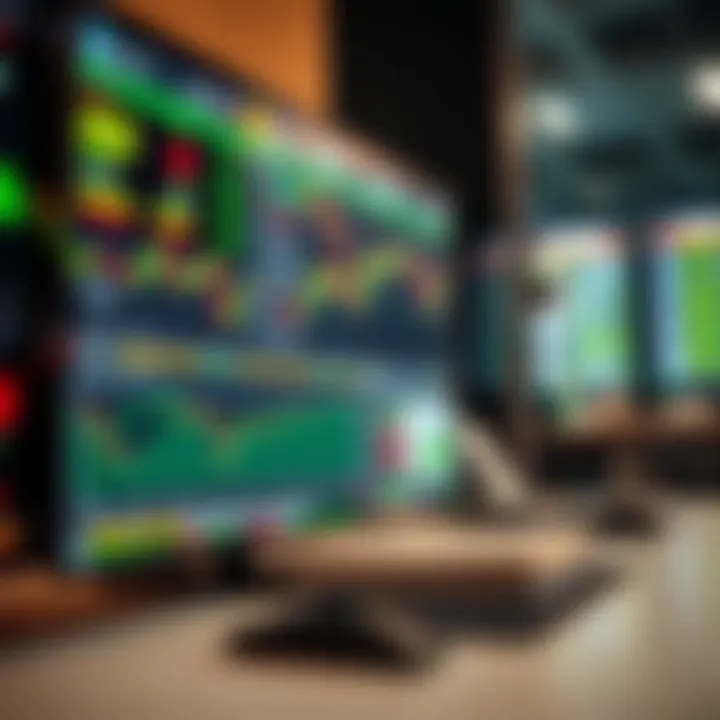 Modern trading platform interface displaying various financial instruments and market data
